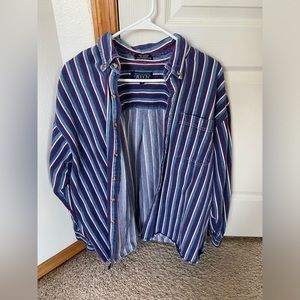 Striped button up